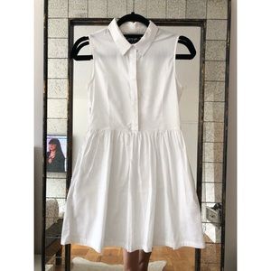 Nasty Gal White Collared Dress